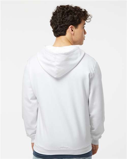 Tultex 331 Unisex Full-Zip Hooded Sweatshirt - Back view