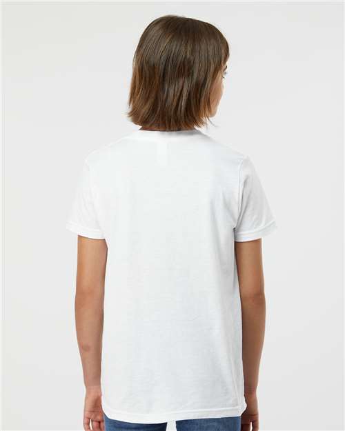 Tultex 235 Youth Fine Jersey T-Shirt - Back view