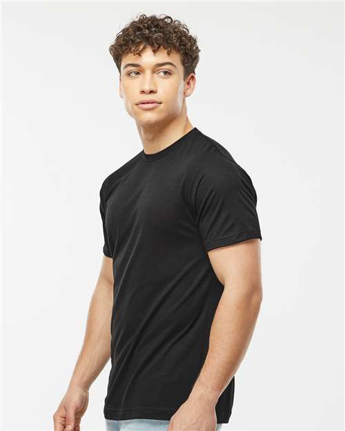 Tultex 241 Men's Biloxi Performance Colorblocked Hooded Long Sleeve T-Shirt - Side view