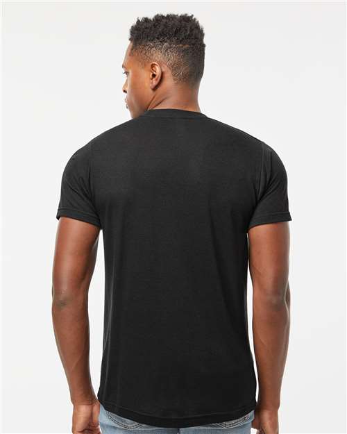 Tultex 254 Unisex Tri-Blend T-Shirt - Back view