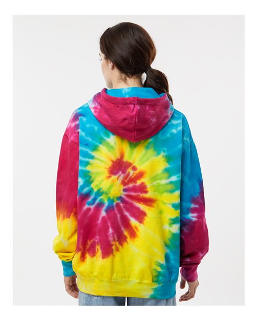 Colortone 8777 Unisex Tie-Dyed Hooded Sweatshirt - Back view