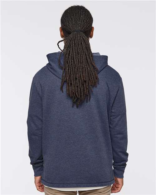 LAT 6936 Unisex Vintage Wash Hoodie Sweatshirt - Back view