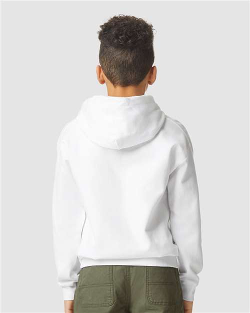 Gildan SF500B Youth Softstyle? Midweight Hooded Sweatshirt - Back view