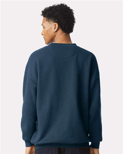 American Apparel RF496 Unisex ReFlex Fleece Crewneck Sweatshirt - Back view