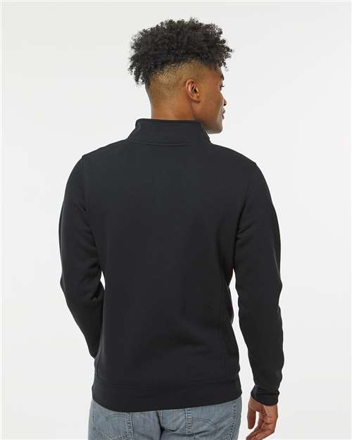J. America 8717 Unisex Heavyweight Fleece Quarter-Zip Sweatshirt - Back view