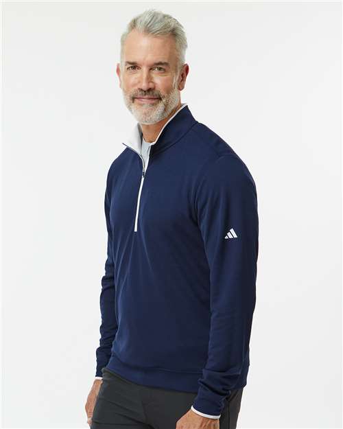 Adidas A2002 Men's Performance Lightweight Quarter-Zip Pullover - Side view