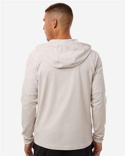 Adidas A607 Men's Half-Zip Hooded Anorak - Back view