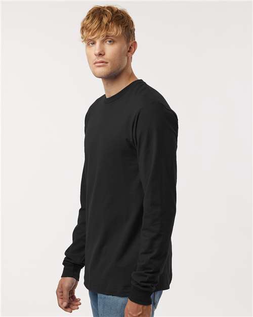 Tultex 202LS Unisex Fine Jersey Long Sleeve T-Shirt - Side view