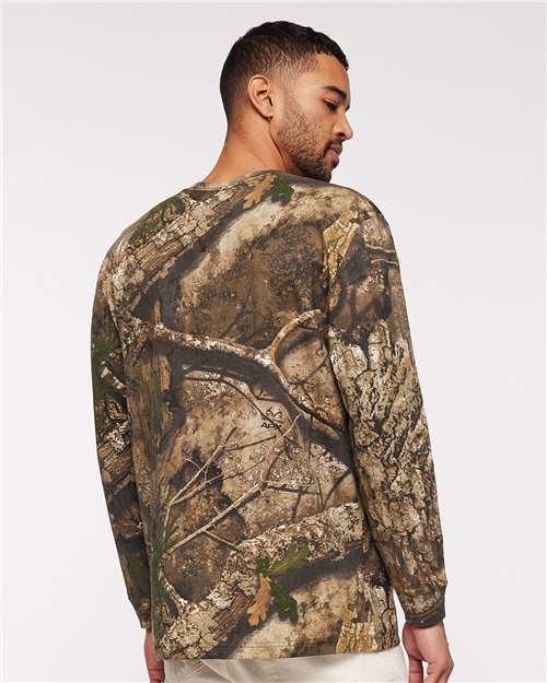 Code Five 3981 Unisex Realtree? Camo Long Sleeve Tee - Back view