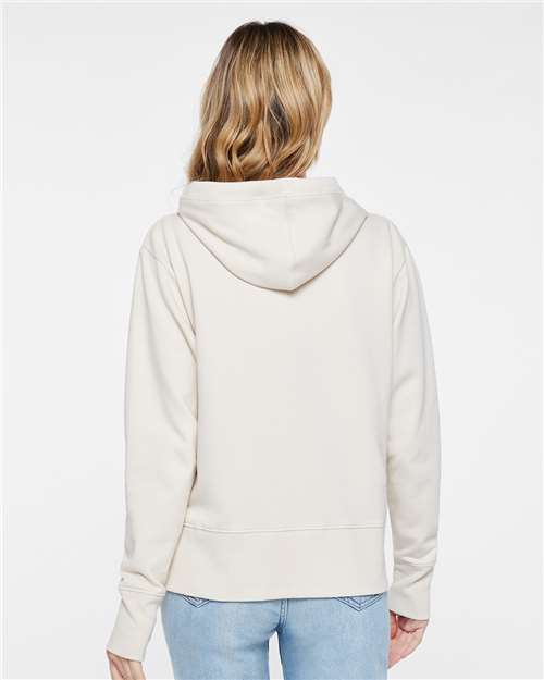 LAT 3536 Women's Vintage Wash Hoodie Sweatshirt - Back view