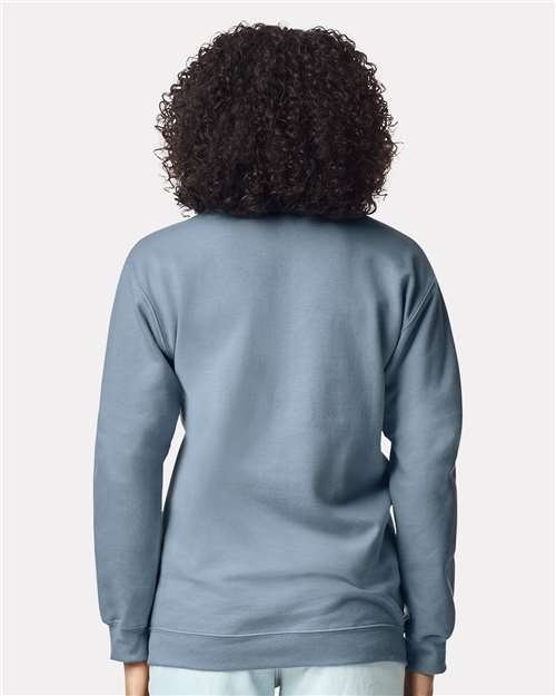 Gildan SF008 Unisex Softstyle? Midweight Quarter-Zip Sweatshirt - Back view