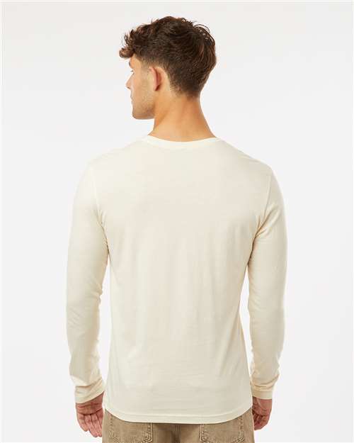 Next Level 3601 Unisex Cotton Long Sleeve Tee - Back view