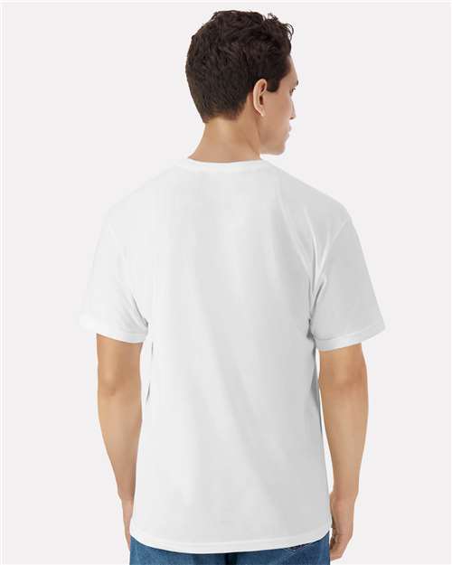 Gildan 3000 Men's Long Sleeve Jersey Baseball Tee - Back view
