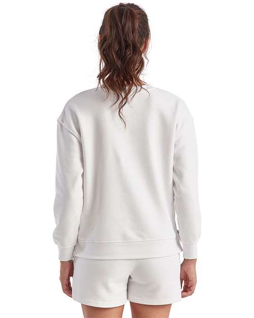 TriDri TD600 Women's Billie Side-Zip Crewneck Sweatshirt - Back view