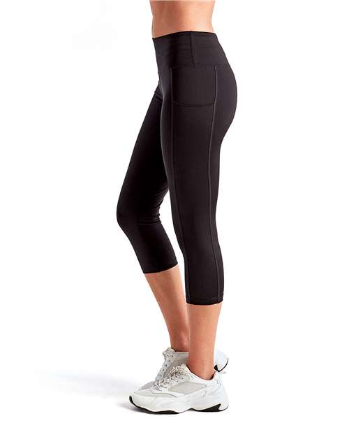 TriDri TD533 Women's Performance Calf-Length Leggings - Side view