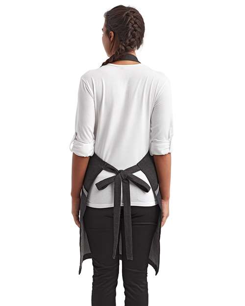Artisan Collection by Reprime RP122 Regenerate Recycled Bib Apron - Back view