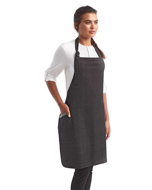Artisan Collection by Reprime RP122 Regenerate Recycled Bib Apron - Side view