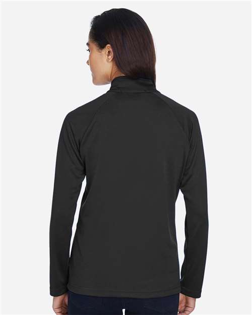 Devon & Jones DG420W Women's Stretch Tech-Shell? Compass Full-Zip Jacket - Back view
