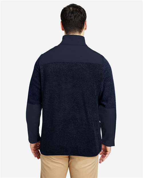 CORE365 CE890 Men's Journey Summit Hybrid Full-Zip - Back view