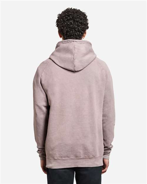 Lane Seven LST004 Unisex Vintage Raglan Hoodie Sweatshirt - Back view