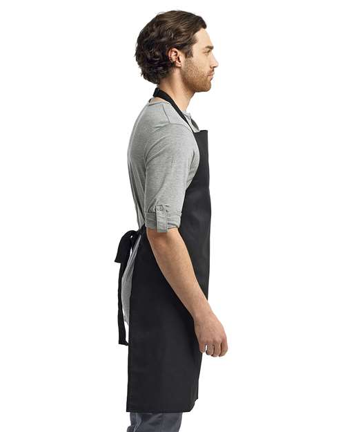 Artisan Collection by Reprime RP150 Recycled Bib Apron - Side view