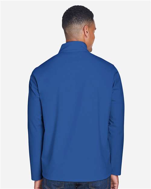 Team 365 TT80 Men's Leader Soft Shell Jacket - Back view