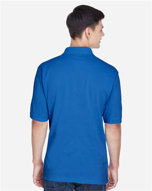 Harriton M265 Men's Easy Blend? Polo - Back view