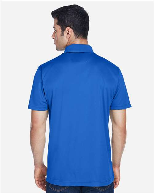 Harriton M315 Men's Polyester Jersey Polo - Back view