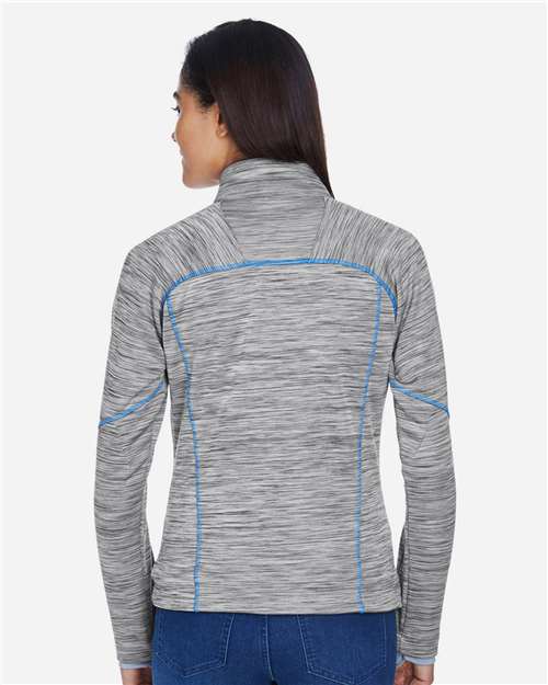 North End 78697 Women's Flux M?ange Bonded Fleece Jacket - Back view