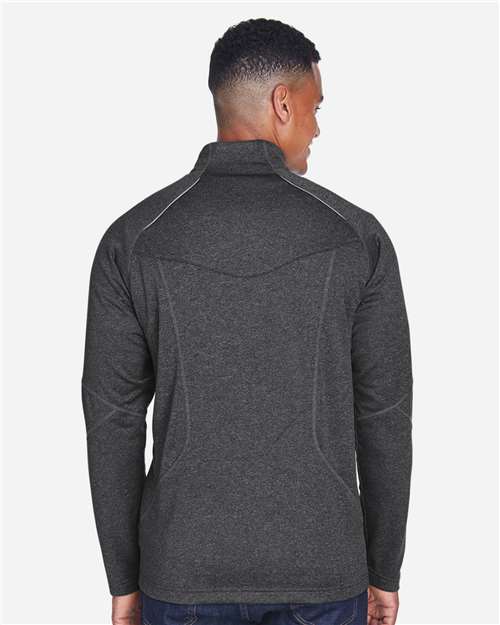 North End 88175 Men's Catalyst Performance Fleece Quarter-Zip Pullover - Back view