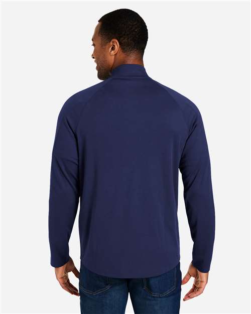 CORE365 CE418 Men's Origin Performance Pique Quarter-Zip Pullover - Back view