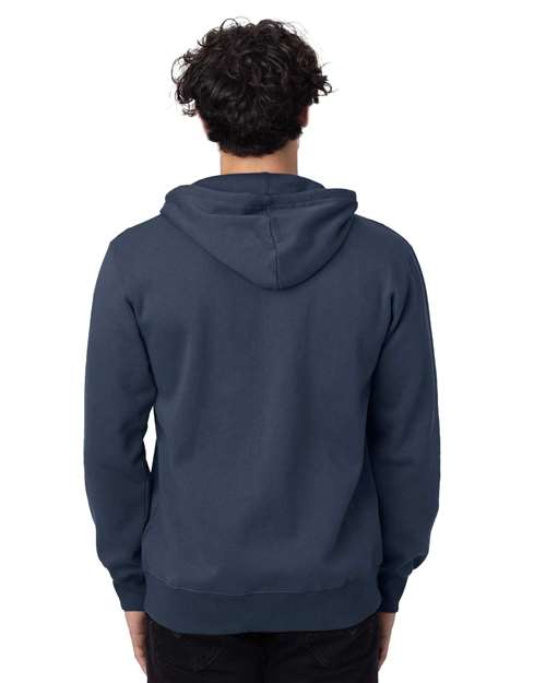 econscious EC5650 Unisex Heritage Full-Zip Hooded Sweatshirt - Back view