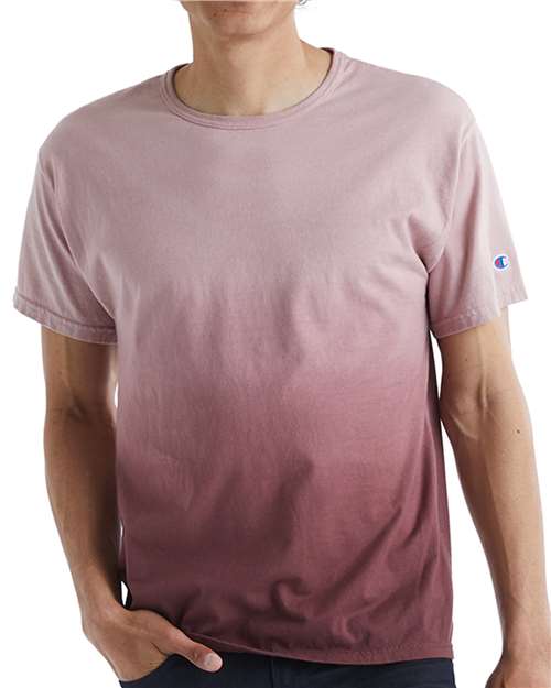 Champion CD100D Unisex Classic Jersey Dip Dye T-Shirt