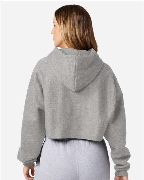 Champion RW01W Women's Reverse Weave? Hooded Cropped Sweatshirt - Back view