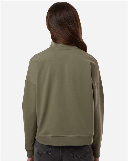 Independent Trading Co. EXP15WPQ Women's Perform Quarter-Zip Pullover - Back view