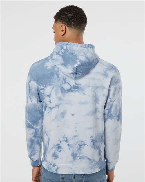 Colortone 8790 Unisex Crystal Wash Hooded Sweatshirt - Back view