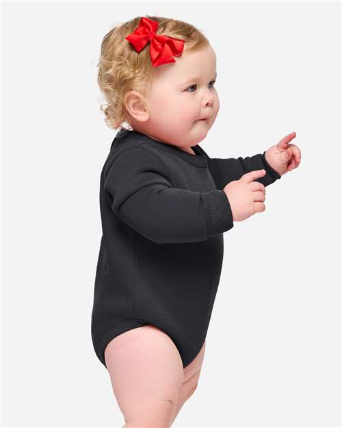 Rabbit Skins 3421 Infant Fleece Bodysuit - Side view