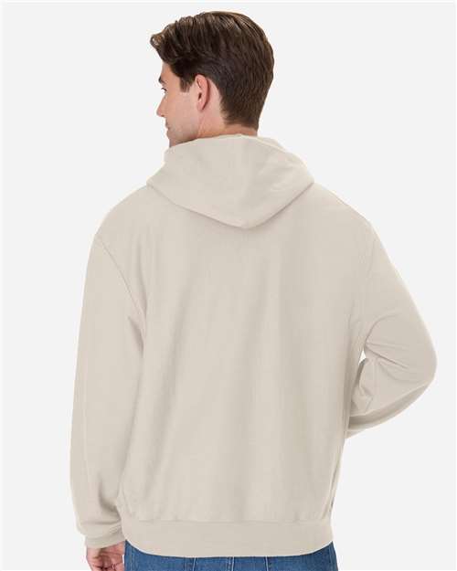 Hanes OG700 Unisex Beefy? Sweats Premium Heavyweight Hooded Sweatshirt - Back view