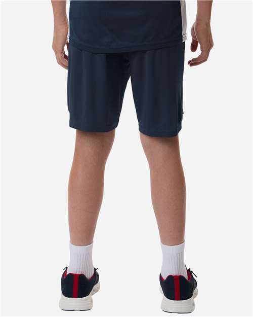 AllPro 48SH0Y Youth Pro-Lock Performance 7" Shorts with Pockets - Back view