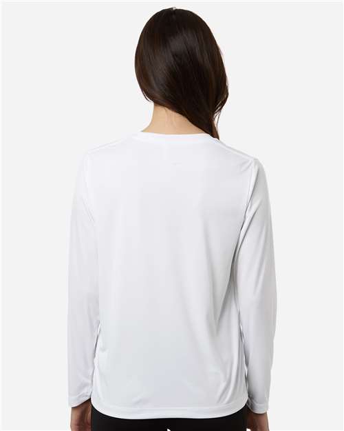 CORE365 CE10LW Women's Capital Performance Long Sleeve T-Shirt - Back view