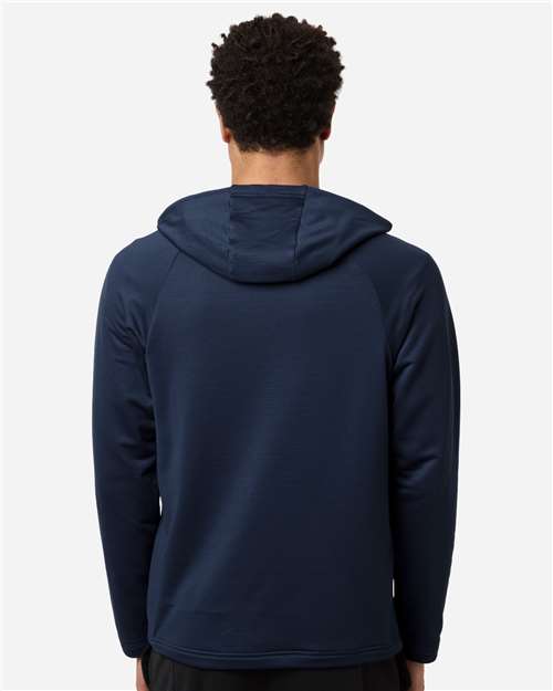 Team 365 TT200 Men's Qualify Quarter-Zip Hooded Pullover - Back view