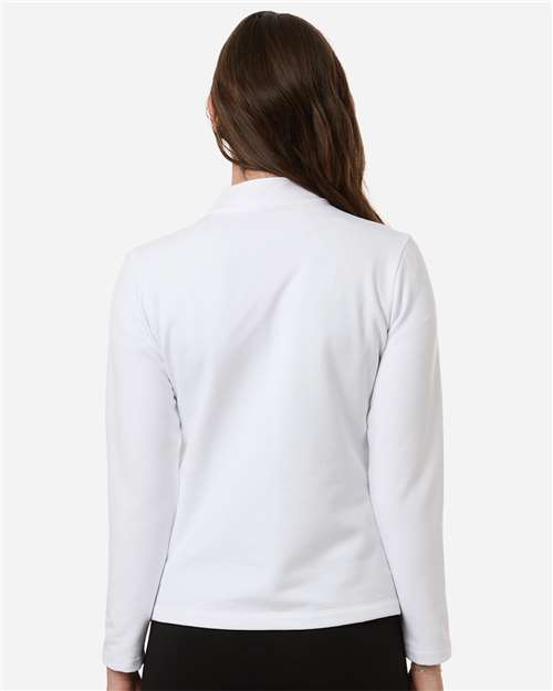 AllPro STF870L Women's Stretch Quarter-Zip Fleece Pullover - Back view