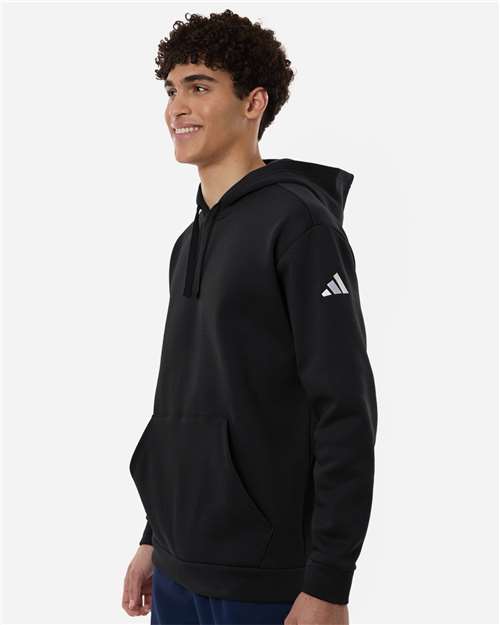 Adidas AT203 Men's Fleece Hooded Sweatshirt - Side view