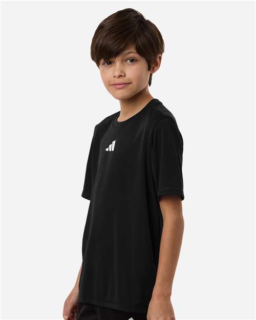 Adidas AT103 Youth Pregame T-Shirt - Side view