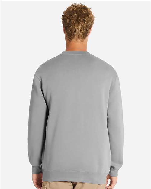 Lane Seven LS19004 Unisex Heavyweight Crewneck Sweatshirt - Back view