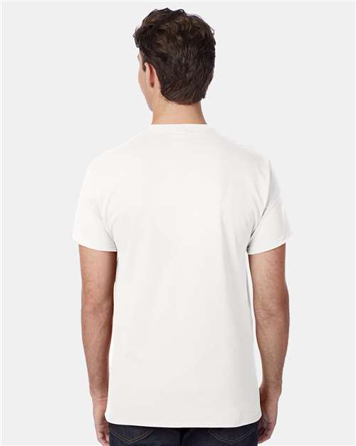 Hanes 5590 Unisex Authentic Pocket T-Shirt - Back view