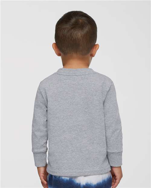 Rabbit Skins 3311 Youth Cotton Long Sleeve Tee - Back view