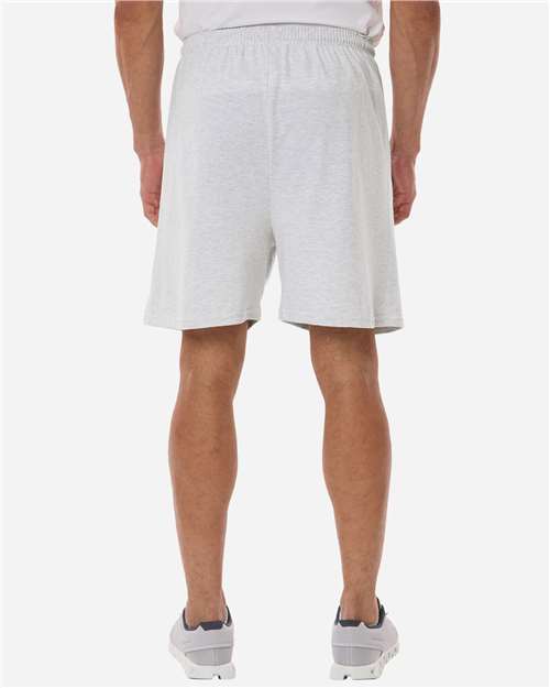 Champion 8187 Unisex Cotton Gym Shorts - Back view