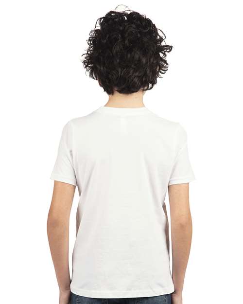 Next Level 3310 Youth Cotton Tee - Back view