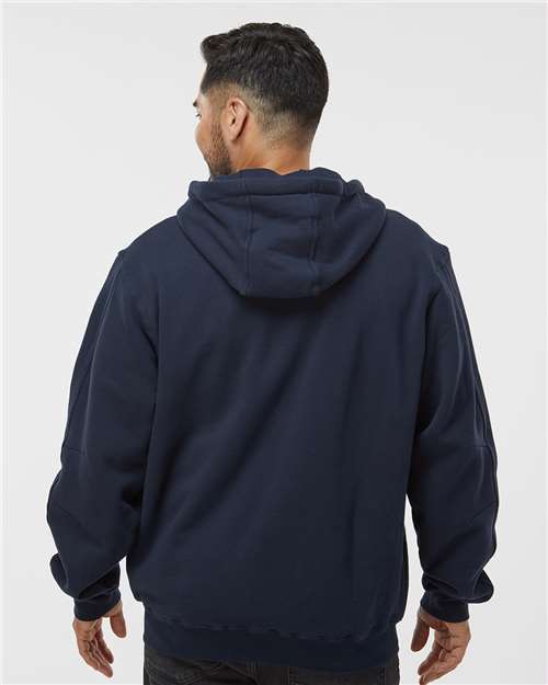 DRI DUCK 7033 Men's Crossfire Heavyweight Power Fleece Hooded Jacket with Thermal Lining - Back view